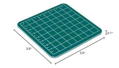 Huron Precision Self-Healing Cutting Mat 3.5 x 3.5 (mini) for Crafts, Hobbies, Sewing, and Scrapbooking (1/5/25/100 pc) (1pc) - size: 3.5"L x 3.5"W