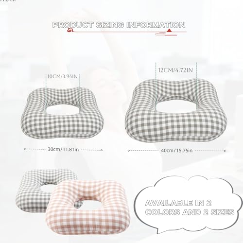 Anti-Bedsore Cushion,Pressure Ulcer Cushions,Medical Donut Pillow,Hemorrhoid Pillow for Hand and Foot Pressure Relief,Elbow,Ankle,Leg,Hip Support Pad,Large,Beige - color: Beige, size: Large