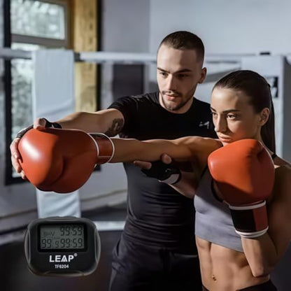 Interval Timer for Workout with Vibration Alarm, Portable Stopwatch with Clips Repeat Timer for HIIT Boxing Yoga Gym Training