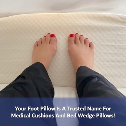 Triangle Foot Pillow - Optimal Restful Sleep Blanket Elevation Wedge Pillow, Comfortable Sleep Leg Pillow, Ankle Support Pillow, Recommended for Back/Knee/Hip Pain - color: White Triangle