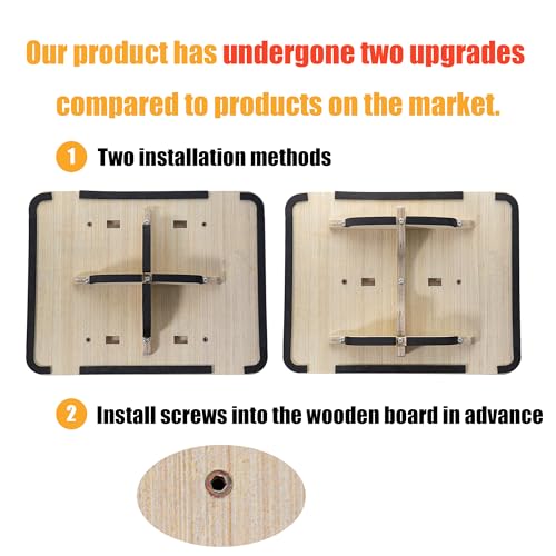 Adult Professional Wooden Balance Board - 350 lbs Non-Slip Balance Board Design, Suitable for Physical Therapy and Under-Desk Use, 2 Simple Setup Methods, Durable and Stable Wooden Board