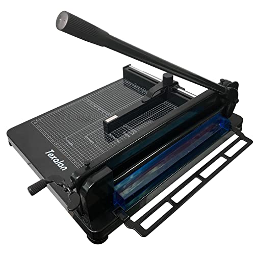 TEXALAN(R) Heavy Duty Guillotine Paper Cutter Black 400 Sheets Stack Paper Trimmer (A3-17'' Paper Cutter) - size: A3-17'' PAPER CUTTER