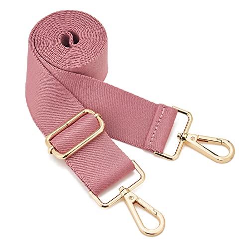 ZOOEASS Wide Shoulder Strap (Solid),Adjustable Replacement Belt Crossbody Canvas Bag Handbag - color: Deep Pink