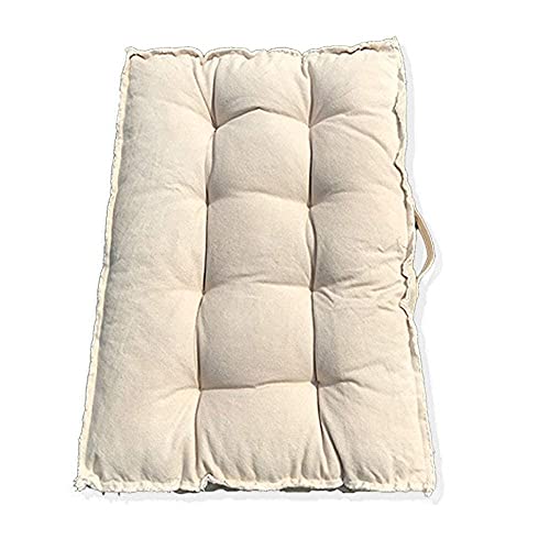 U-A Floor Cushions Sitting Pillow, Thick Meditation Pillow for Sitting on Floor，Solid Square Floor Pillow for Kids Reading Nook,Yoga Living Room Sofa Balcony Outdoor,31x22 Inch