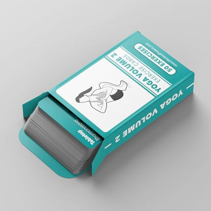 Palace Learning Yoga Pose Exercise Cards Volume 2 - Yoga Positions and Workout Fitness Cards with Over 50 Poses - 2.5" x 3.5"