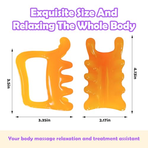 Upgrade Fascia Massage Blaster Tool for Myofascial Release, Cellulite, Muscle Knots, Trigger Points (Resin) Large Cellulite Massager Tool for Body Tension Relief Promote Lymphatic Circulation