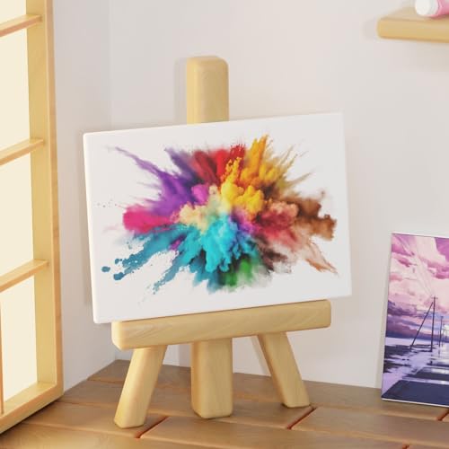 PATIKIL 8x8 Canvas Boards for Painting, 4Pack Cotton Square, White | Triple Primed Stretched Blank Canvas Panel for Acrylic, Oil, Tempera Paints - size: 8x8"