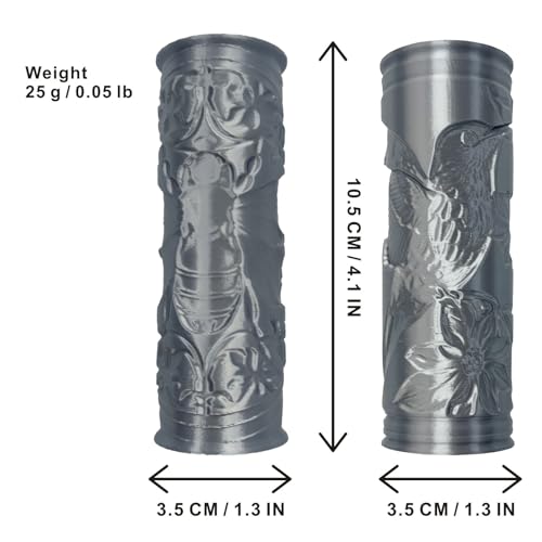 Pottery Clay Animal Texture Roller,Polymer Molding Art Hand Rollers Tools,Embossing Pattern Rolling Pins for DIY Crafts Making,4.1 Inches,Hummingbird and Bee,2 Piece - color: Hummingbird and Bee