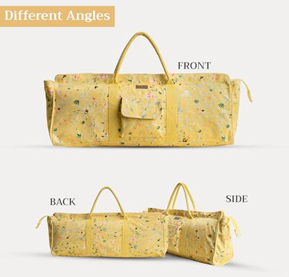 Maison d' Hermine Yoga Mat Duffle Bag Gym Tote Yoga Mat Carry Bag - color: Colmar - Yellow, style: Yoga Mat Tote