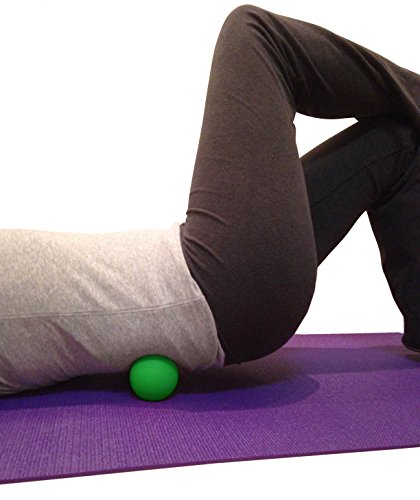 Kieba Massage Lacrosse Balls for Myofascial Release, Trigger Point Therapy, Muscle Knots, and Yoga Therapy. Set of 2 Firm Balls (Green and Yellow) - color: Green and Yellow