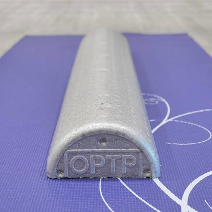 OPTP Silver AXIS Moderately Firm Foam Roller – Half-Round, Silver, 36" x 3" | Moderate density for sports medicine, physical therapy, Pilates, yoga, trigger point myofascial release, Heat-molded EPP foam - size: 36" x 3" Half-Round