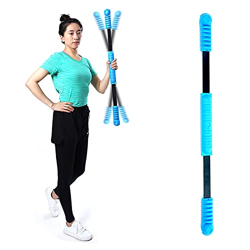 Elastic Fitness Stick Elastic Bar Body Exercise Bar Muscle Training for Exercise Tremor Stick Shoulder Rehabilitation Physical Therapy, Aerobics,Body Shaping Home Gym Yoga, Pilates - color: Blue
