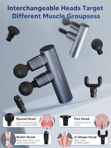 arboleaf Mini Massage Gun Deep Tissue, Portable Percussion Muscle Massager - color: Darkgray