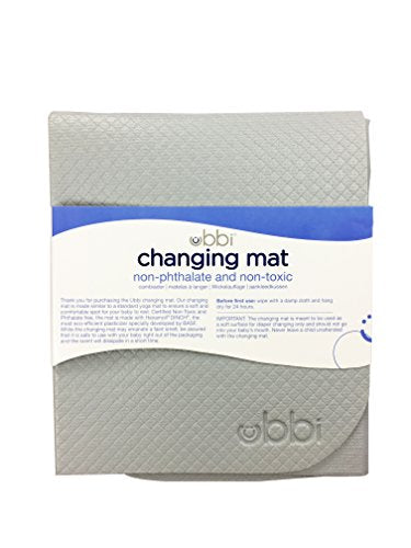Ubbi On-the-Go Diaper Changing Baby Mat, Gray - size: 16 x 21 Inch, style: Gray Changing Mat