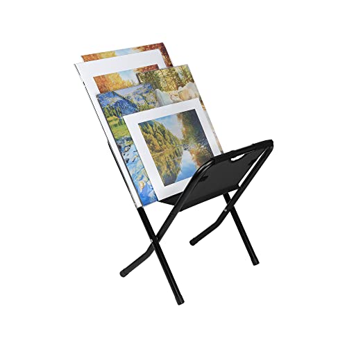Creative Mark Folding Canvas Art Print Rack, Portable Display, Mini | Ideal for Artwork, Prints, Panels & Posters, Galleries, Studios & Storage. Lightweight Frame, Canvas Basin, Rubber Feet - size: Mini