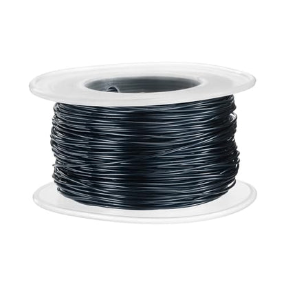 HARFINGTON 20 Gauge Aluminum Craft Wire 0.8mm 98.5ft Flexible Bendable Anodized Metal Jewelry Sculpting Wire for Jewelry Making Modelling Craft DIY, Black - color: Black, size: 30M x 0.8mm