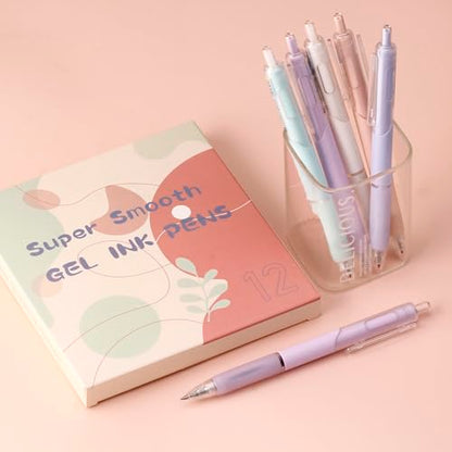 0.38 Ultra Fine Point Gel Pens,No Bleed & Smudge Black Ink,12 Counts | Ultra-Smooth 0.38mm Precision Tip,No-Smear for Note-Taking,Accounting Marking & Detailed,Replaceable Refills for Long-Lasting - style: 0.38 mm