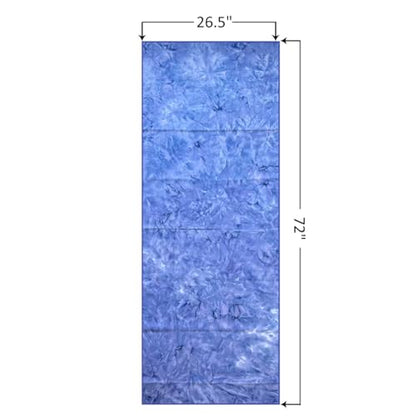 Eunzel Hot Yoga Mat Towel, Ultra-Absorbent Microfiber 72" x 26.5" | Ultra Absorbent Microfiber, Soft Touch Fabric, Quick Dry, Hot Yoga & Pilates, Machine Washable - color: Z-indigo& Lavender (2 Pack )