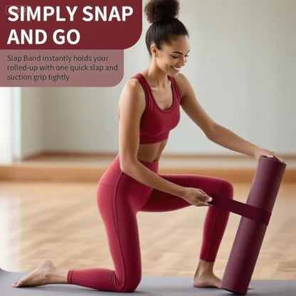 Yoga Mat Carrier Strap, Adjustable Thick Straps Sling for Carrying Large Mats, Stretching Band - color: 1pc Slap Band Red