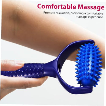 Lightweight Portable Massage Roller Stick for Sedentary Individuals and Yoga Enthusiasts for Muscle Relief with Abs PVC Material, Handheld Back and Neck Massager Tool