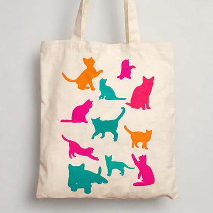 TIAMECH A4 Reusable Cat Silhouette Stencil for Painting | Cute Animal Layering Template, DIY Wall Art, Wood Furniture, Scrapbook & Crafts (8.3x11.7inch) - style: Cat Silhouette
