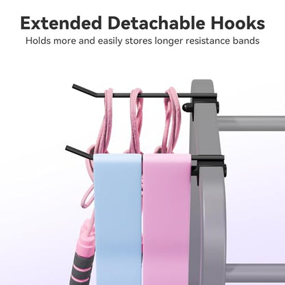 Heavy-Duty Home Gym Storage Rack with Hooks, Wheels, Workout Gear, 3-Tier