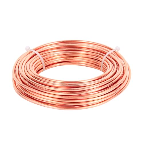 14 Gauge/1.6mm 79 Feet 1 Pound 99.9% Dead Soft Copper Wire for Electroculture Gardening, Jewelry Making, Beading, Science Projects, DIY Artwork - size: 14 Gauge/ 1.63 mm, style: 1 Pound