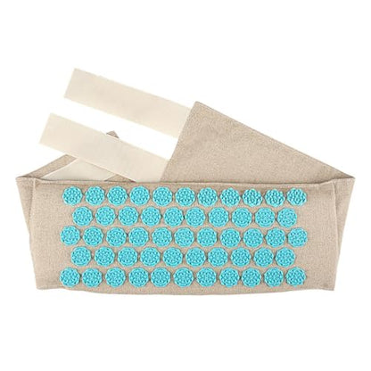 Waist Acupressure Massage Belt, Adjustable Lumbar Support Pillow Acupressure Wrap Strap Spiky Pressure Points Massage Acupuncture Mat Waist Belt for Lower Back Sciatica Pain Relief & Muscle Relaxation