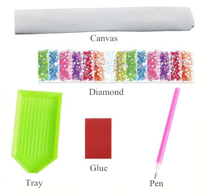 NIHO-JIUMA 9 Pack Diamond Art Kits for Adults & Teens, 30x40cm/12x16inches | 5D DIY Full Drill, Home Wall Decoration | Individually Packaged Tool