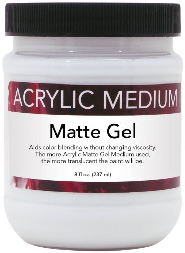Art Advantage 3250-08 8-Ounce Acrylic Matte Gel, Medium - style: Matte Gel Medium