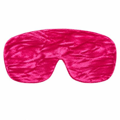 Handmade Opulence Yoga Eye Pillow - Weighted Flaxseed Fill, Lavender Aromatherapy, Satin & Velvet, Adjustable Strap - Ideal for Meditation & Restful Sleep - Hot Pink - TEMFL-HP - color: Hot Pink