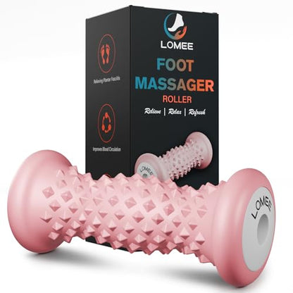 Foot Roller Massager for Plantar Fasciitis, Foot Arch and Heel Pain Relief - color: Pink