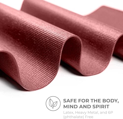 Voyage 5mm Studio Yoga Mats, 10 Pack, 72x24in | Extra Long, Anti-Tear Exercise Mats for Workout, Stretching, Fitness - Non Slip Gym Mats for Home, Schools and Studios - color: Burgundy