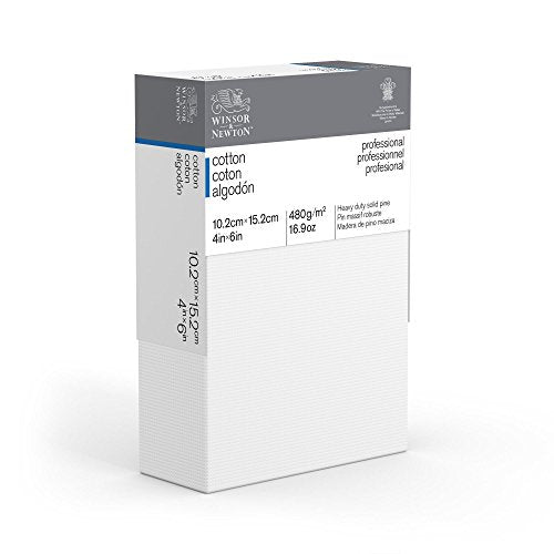 Winsor & Newton Professional Cotton Canvas, 4" x 6" Deep Edge - size: 4" x 6", style: Cotton Deep Edge
