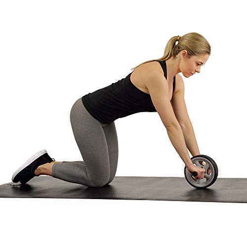 Sunny Health & Fitness Ab Roller Exercise Wheel for Core Training - color: Black