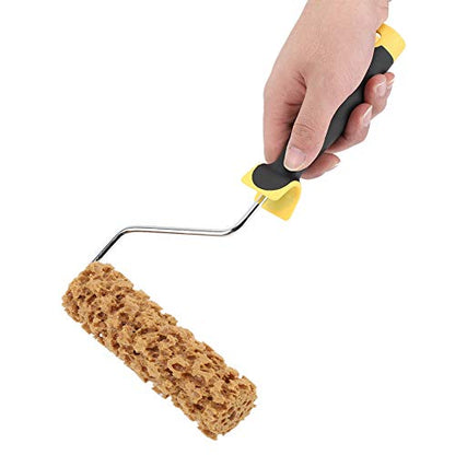 Texture Roller Paint Brush, 6.3inch Textured Paint Roller, Foam Wall Texture Roller with Plastic Handle, Versatile Sponge Painting Rollers for Blending, Highlighting