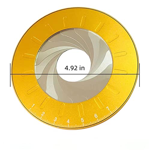 Circle Drawing Maker, Adjustable Rotary Circle Template Measuring & Drawing Ruler, Aluminum Alloy + Stainless Steel Drafting Ruler Measurement Tool for Circles