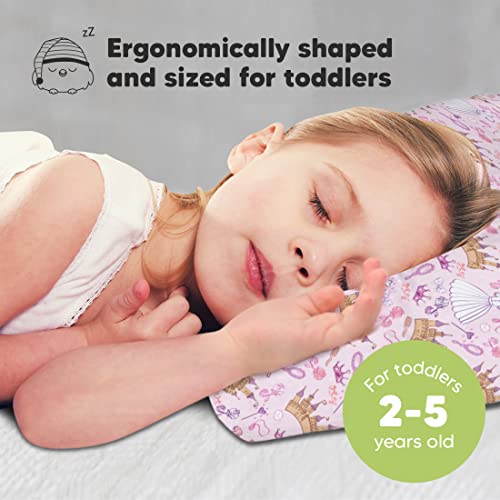 Toddler Pillow with Pillowcase 13x18 My Little Dreamy Pillow(Dear Princess) - color: Dear Princess
