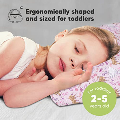 Toddler Pillow with Pillowcase 13x18 My Little Dreamy Pillow(Dear Princess) - color: Dear Princess