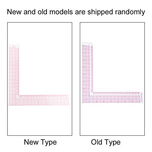 Plastic L Shape Ruler Curve Sewing Measure Professional Tailor Craft Tool(5808) 21.5 * 21.5cm / 8.5 * 8.5inch 28-53g