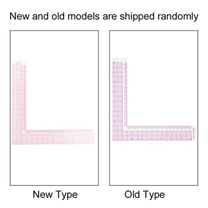 Plastic L Shape Ruler Curve Sewing Measure Professional Tailor Craft Tool(5808) 21.5 * 21.5cm / 8.5 * 8.5inch 28-53g