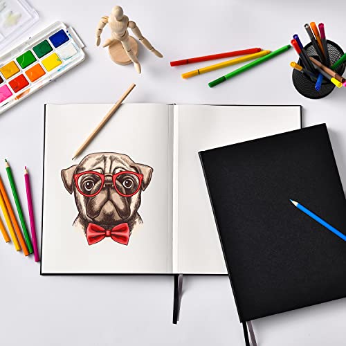 Hardcover Sketch Book, Sketchbook Drawing Pad,160GSM Thick Sketching Paper | Smooth, 46 Sheets/92 Pages, Acid-Free Art Paper, Micro-Perforated Pages, High Quality,Easy Tear Off, Sturdy Binding, 9" x 12"