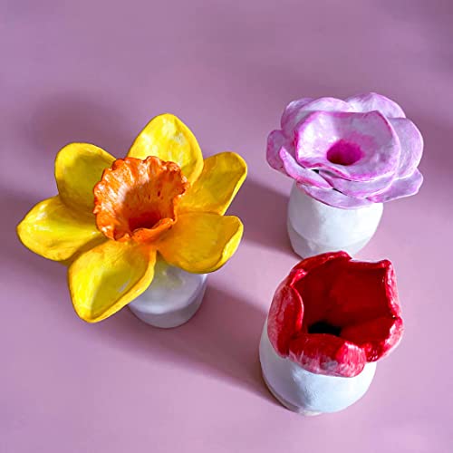 Sculpd Pottery Paint Set, 8 x 22ml Acrylic Tubes, Floral Tones, Heavy Body | Vibrant acrylic paint for air dry clay, canvas, ceramic, fabric, wood and more surfaces - color: Floral Tones