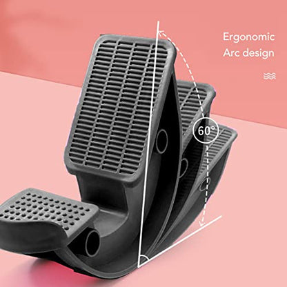 Yosoo 종아리 스트레처, 슬랜트 보드 2개, 미끄럼 방지, ABS 소재, 블랙, 미끄럼 방지, 가정, 사무실, 여행 및 실내/실외 운동에 이상적
