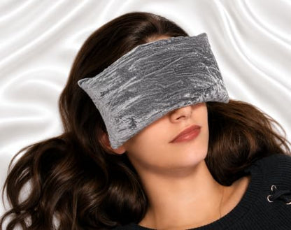 Handmade Luxe Serenity Eye Pillow - All-Natural Flaxseed - Unscented or Lavender Scented – Weighted Eye Mask for Yoga, Meditation, Hot & Cold Therapy - color: LOVELY LILAC, style: LAVENDER SCENTED