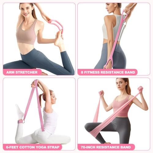 Pilates Ring Set for Home Workout -13'' Magic Circle and Ball