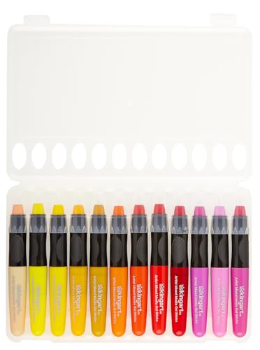 KINGART GS006-1 Mixed Media Gel Stick Crayon, Brown | 1-Piece Artist Crayon: Brush on water for watercolor effects; odorless and non-toxic - color: Brown