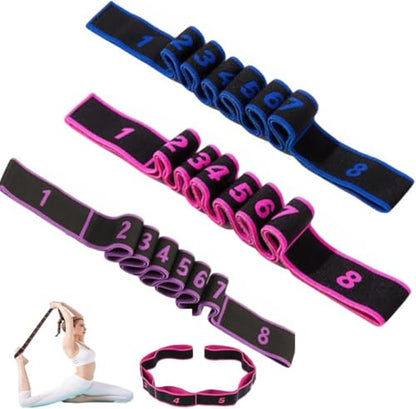 Fitness Resistance Bands with Handles, Fitness Resistance Band for Stretching and Yoga, Fashion Puller Exercise, Adjustable Bands for Full Body Stretching Shaping