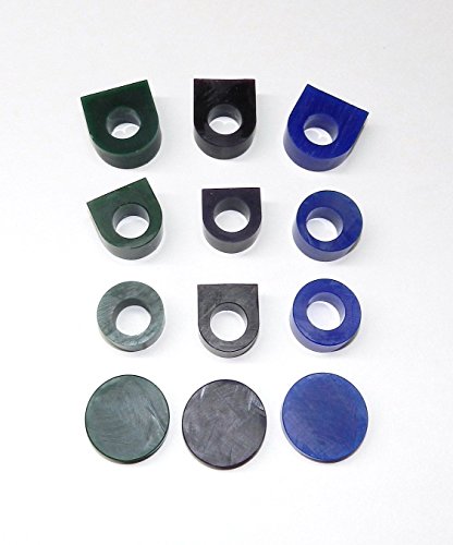 JTS Carving Wax Ring Tube Assortment - Jewelry Earring Modeling Wax 12 Pcs Pre-Cut Tubes & Blanks - 3 Grades