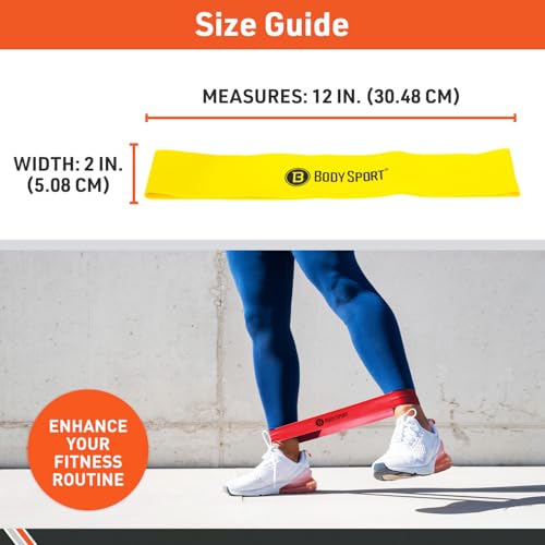 Body Sport Loop Resistance Bands - color: Blue, size: Light Resistance, Blue